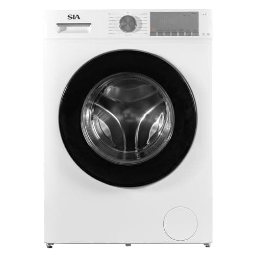 Image of SIA SWM80WM 8kg Freestanding Washing Machine, 1400RPM Spin Speed, A Rated, Smart One Touch Programme, BLDC Inverter, White, 2 Years Parts & Labour Guarantee