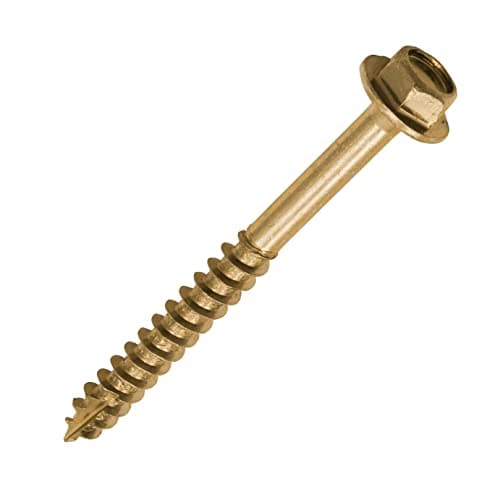 Image of TIMCO Advanced Coach Screw | Hex Flange Head | Slash Point | Yellow | 8.0 x 60 | Box of 50 (860SCSY)