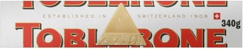 Image of Premium Swiss Chocolate Bar - Best gift for Any occasion (Toblerone White Chocolate Bar 340g)