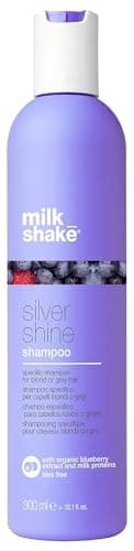 Image of milk_shake | Silver Shine Shampoo 300 ml, Specific Anti-Yellow Shampoo for Blonde Natural, White or Grey Hair, with Purple Pigment, Made in Italy