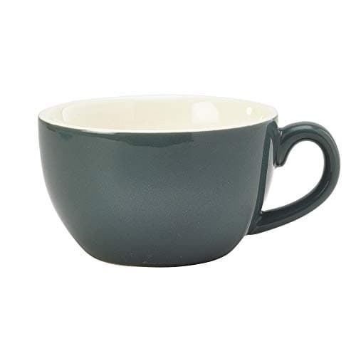 Image of Genware Bowl Shaped Cup Grey 250ml/8.75oz, Pack of 6