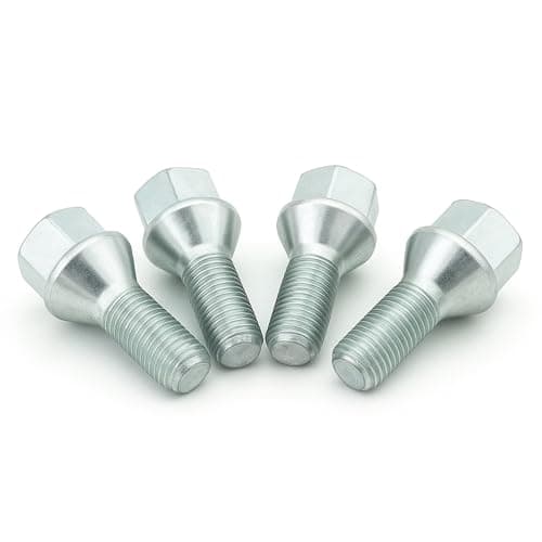 Image of 4x Alloy Steel Wheel Bolt Nut for Vauxhall Opel Agila Adam Astra F G H Combo Corsa A B C D E Kadette Omega Tigra Meriva A B Vectra A B C Zafira A B Suzuki Splash Swift Vitara 51732885 13102525