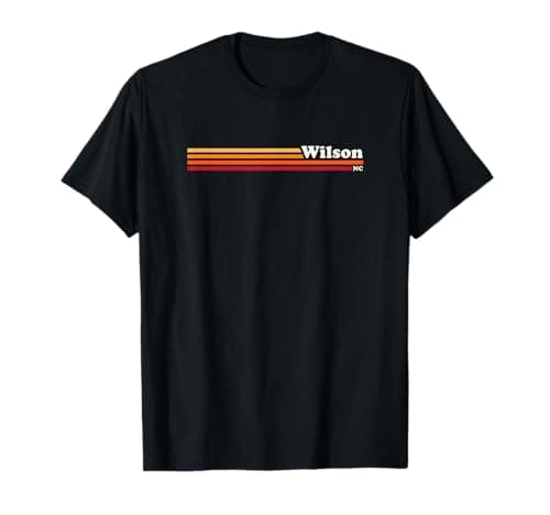Image of Vintage 1980s Graphic Style Wilson North Carolina T-Shirt