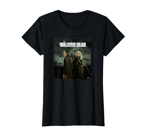 Image of TWD Daryl and Carol Season 11 T-Shirt, Women, Black, X-Large