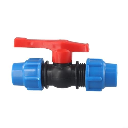 Image of Pipe Ball Valve External Thread Stop Valve Fitting-For Water Irrigation System 20/25/32mm Black Blue(25mm)