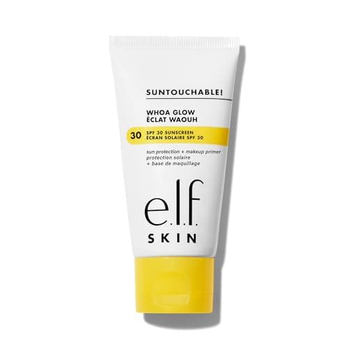 Image of e.l.f. SKIN Suntouchable Whoa Glow SPF 30, Sunscreen & Makeup Primer For A Glowy Finish, Made With Hyaluronic Acid, Vegan & Cruelty-Free, Packaging May Vary, Sunburst