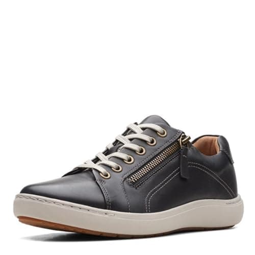 Image of Clarks Women's Nalle Lace Sneaker, Black, 3 UK