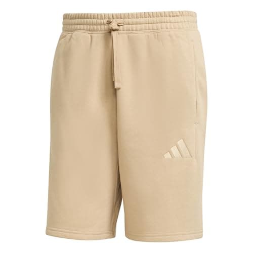 Image of Adidas Mens All Szn Fleece Shorts, Warm Sandstone, Medium