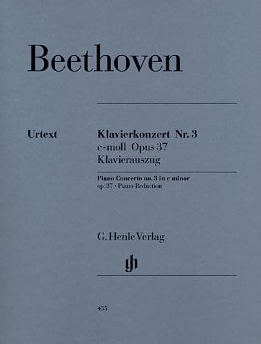 Image of Concerto for Piano and Orchestra No. 3 c minor op. 37 - piano and orchestra - piano reduction for 2 pianos - (HN 435)