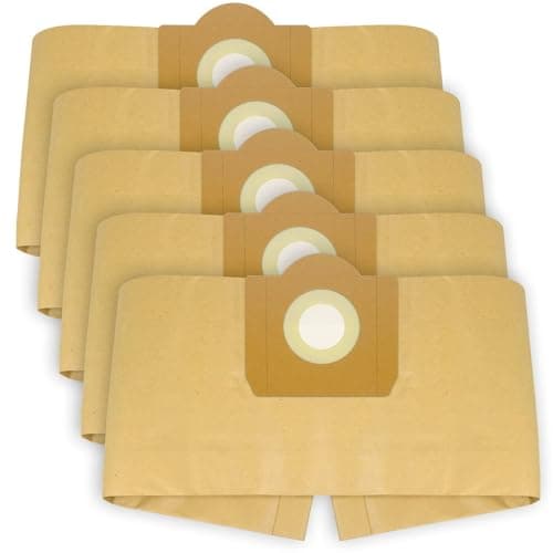 Image of SPARES2GO Strong Dust Bags compatible with DeWalt DXV23PTA 23L DXV38S 38L DXV20PA 20L Wet & Dry Vacuum Cleaner (Pack of 5)
