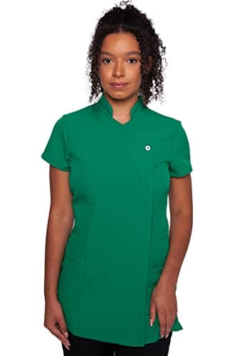 Image of Mirabella Health & Beauty Women's Freya Beauty Tunic Uniform Emerald 8 UK