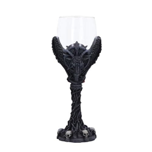 Image of Nemesis Now Goblet of The Baphomet, Gothic Drinking Cup, Decorative Chalice, Halloween Theme, Party Occasions