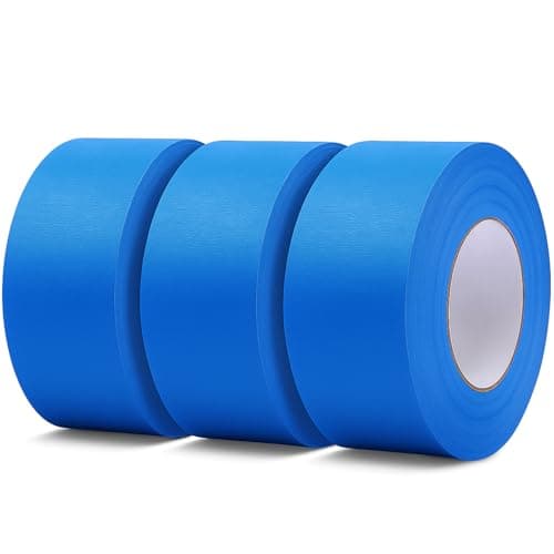 Image of CenYouful Wide Masking Tape 48mm x 50m 3 Rolls, Blue Masking Tape for Painting, Painters Tape Bulk- Blue Tape for Indoor Painting & Decorating, Strong Adhesion,Leaves No Residue