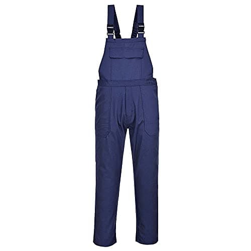 Image of Portwest Bizweld Bib and Brace, Size: M, Colour: Navy, BIZ4NARM