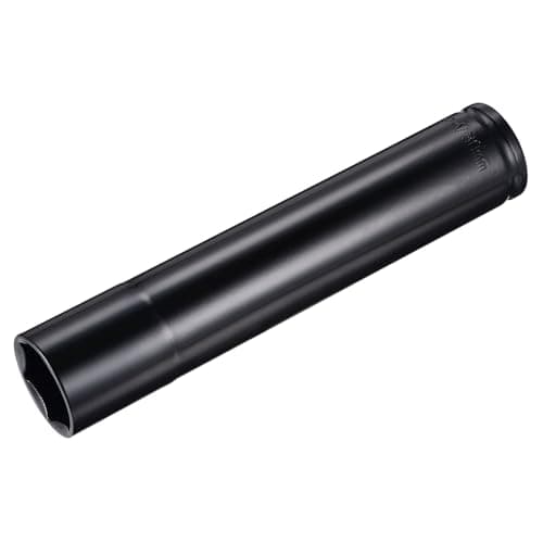 Image of sourcing map 1/2" Drive by 30mm Deep Impact Socket, Heat-Treated CR-V Steel 8" Length, 6-Point Metric Sizes