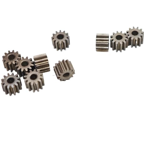 Image of GRASAKY 10pcs 0.5M 12T Small Motor Pinion 7mm Diameter Straight Teeth Gear 2mm 2.3mm Tight Fit 0.5 Module 12 Teeth Iron Spur Gear shaft pinion(5mm thick 2.28mm bore)