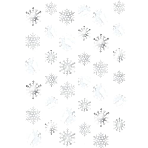 Image of Amscan 672015 - Christmas Snowflake Hanging String Decorations - 2.1m