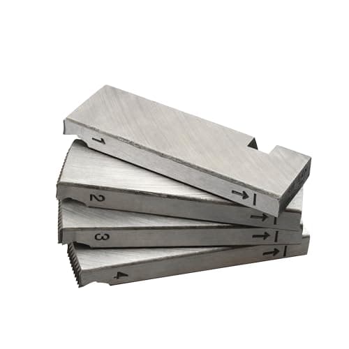 Image of 47765 Threading Machine Dies, Right-Handed NPT Pipe Dies for RIDGID 1/2-Inch to 3/4-Inch, Universal Die Heads, Silver