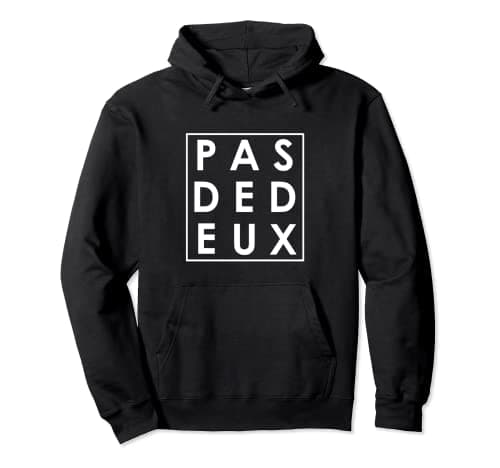 Image of Pas-De-Deux Ballet Dance Dancer Typography Art Pullover Hoodie