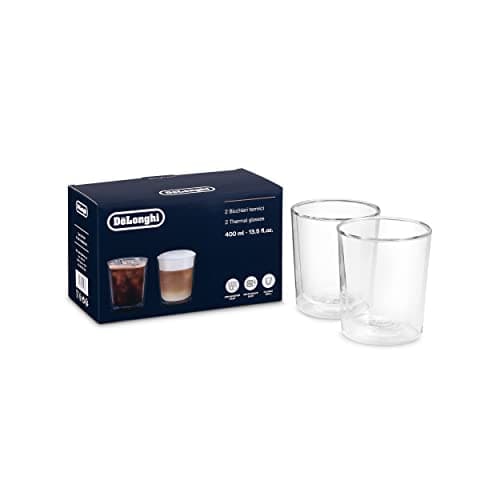 Image of De'Longhi DLSC318 Thermal Glasses 13.5 fl oz, Set of 2