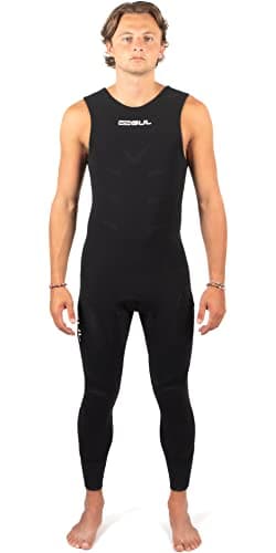 Image of Gul Mens Code Zero 3/2mm GBS Long John Wetsuit -Black - Thermal Warm Heat Layer Layers Easy Stretch