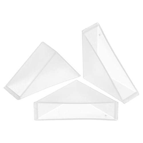 Image of sourcing map 8Pcs Plastic Corner Protectors 12x50mm Right Angle Shape Glass Corner Guards Cushion for Corner Protection of Glass, Mirror, Tile, White
