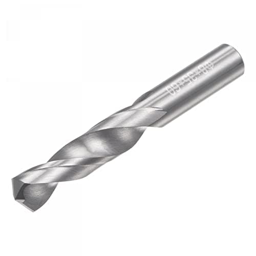 Image of sourcing map Solid Carbide Drill Bits, 8mm C2/K20 Tungsten Carbide Jobber Drill Bits Straight Shank Drilling Tool for Stainless Steel Aluminum Iron Metal Plastic