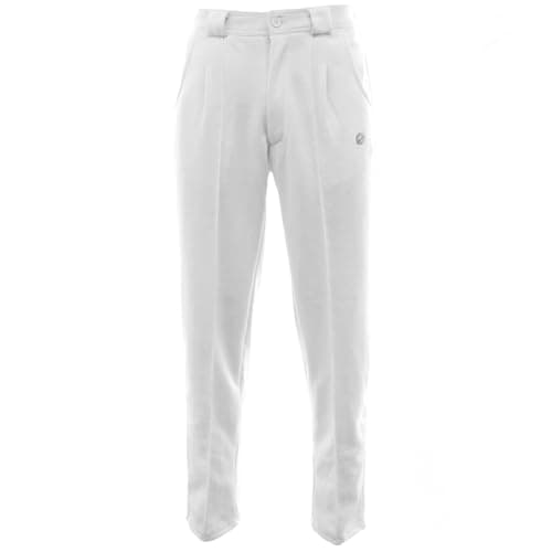 Image of Green Play CHOOSE TO PLAY Men's Professional Sports Trousers Bowling Pant - Regular & Short Leg Lengths (UK, Waist & Inseam, 34, 29, White)