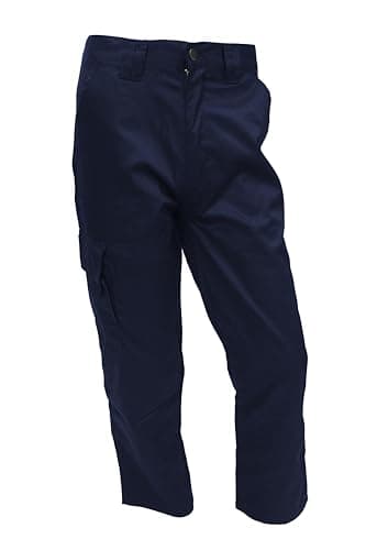 Image of FNT Workwear Black Multi Pockets Men Cargo Combat Work Trousers Work Pants with Button & Zip Fly (34W / 31L, Navy)