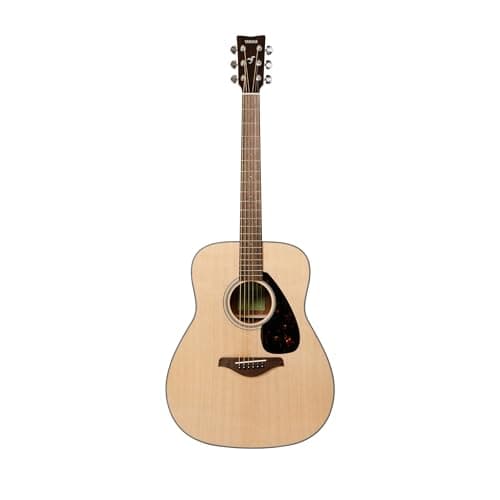 Image of Yamaha FG800M the iconic beginner's acoustic guitar with an authentic sound for adults and teenagers, 4/4 wooden guitar in matt natural, Voucher for 2 Online lessons from Yamaha Music School