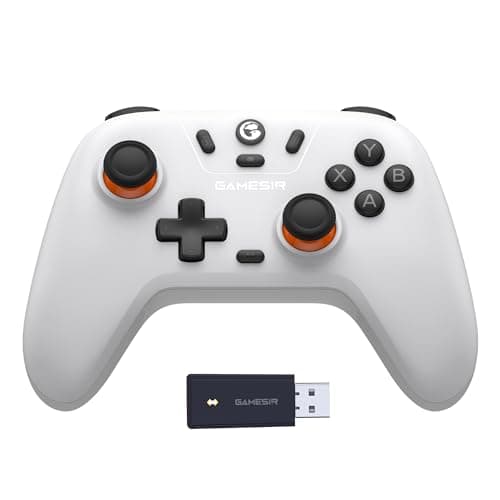 Image of GameSir Nova Lite 2.4g Wireless Controller for Windows PC, iPhone, Android, Switch & Steam Deck, Bluetooth Controller Gamepad with Hall Effect Trigger,Turbo,Rumble Vibration(Nova Lite White)