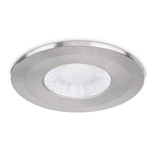 Image of JC1107/BN Brushed Nickel Aluminium Bezel for JCC X50 Fire-Rated Downlight, IP20, 18.2 x 12 x 18.2 cm, Wall Mount Compatible