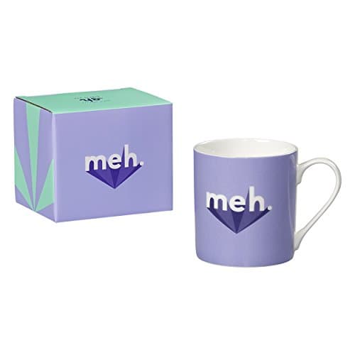 Image of Yes Studio Mug 'Meh' | Bone China | Mint