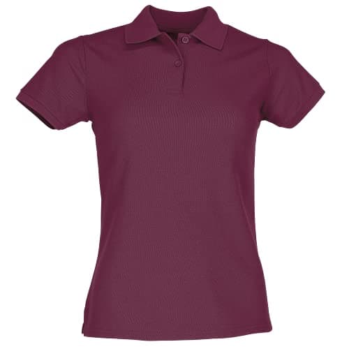 Image of Fruit of the Loom SS092M, Polo Woman, Red (Burgundy), M