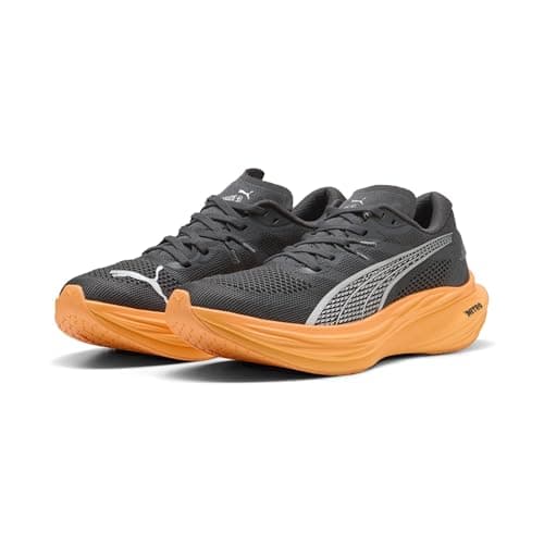 Image of PUMA Deviate Nitro 3 Mens Running Shoes Road Grey/Orange 9