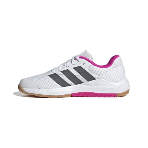 Image of adidas Women's Dropset Base Training Shoes, Cloud White/Grey Five/Shock Pink, 4 UK