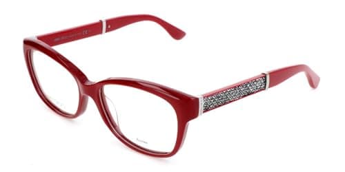 Image of Jimmy Choo JC178 19Y BURGUNDY GLITTER BURGUNDY 53/15/140 WOMAN Eyewear Frame