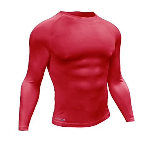 Image of Precision Unisex-Youth Essential Base Layer Long Sleeve Shirt, Red, JOne sizeor Medium