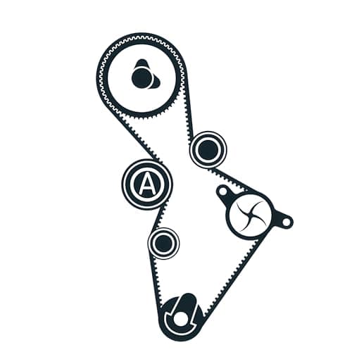 Image of SKF VKMC 01222 Timing belt and water pump kit