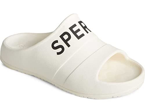 Image of Sperry Men's Float Slide Logo Sandal, White, 12