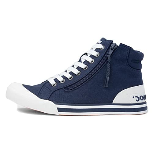 Image of Rocket Dog Womens Jazzin Hi Sneaker, Navy, 6 UK