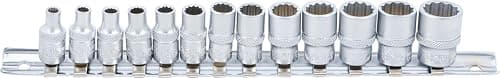 Image of BGS 2269 | Socket Set, 12-point | 6.3 mm (1/4") Drive | 4 - 14 mm | 13 pcs.