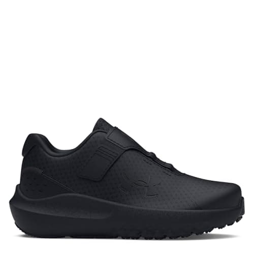 Image of Under Armour Boys' UA BINF Surge 4 AC Kids' Trainers, Comfortable Running Shoes for Kids, Lightweight Infant Trainers, 4.5UK Child Black