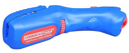 Image of WEICON Tools Flat and Round Cable Stripper, for Stripping the Outer Insulation of Flat Cables up to 18 mm & Round Cables 6-13 mm, Wire Stripping Function