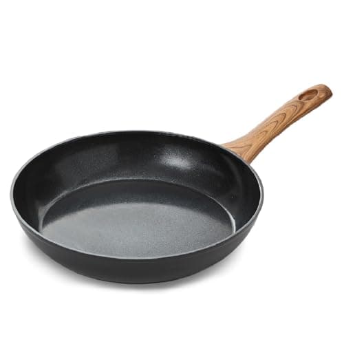 Image of Blackmoor 28cm Frying Pan with Wood Effect Bakelite Handle/Non-Stick Ceramic-Coated Skillet, PFAS-Free, Suitable for All Hob Types/Sherwood Classic Range 65329