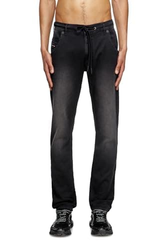 Image of Diesel Men's Krooley-e-ne L.32 Sweat Jeans, 900 Black, 32