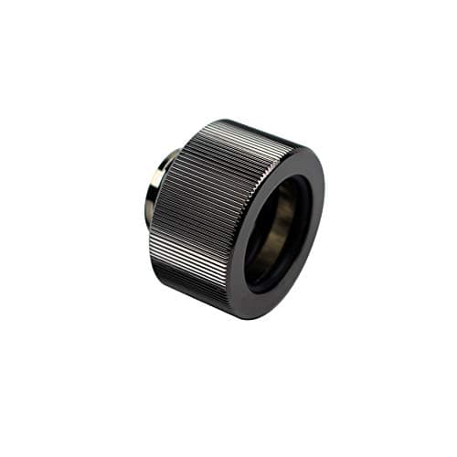 Image of EKWB Classic Series HTC-16 16mm Hard Tubing Compression Fitting - Black Nickel