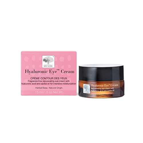 Image of New Nordic Hyaluronic Eye Cream with Hyaluronic Acid - Helps Hydrate & Soothe Eye Area - Reduces Visibility of Lines & Wrinkles - Odour Free - 15 ml