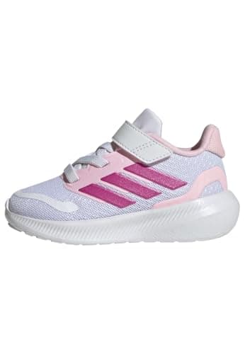 Image of adidas Kids Runfalcon 5 Trainers Infants White/Pink/Grey 9 UK Child