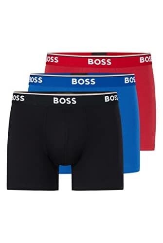 Image of BOSS Mens Pack Boxer Briefs Black/Red/Blue962 L